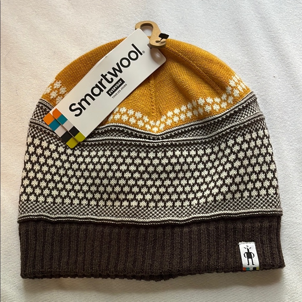Smartwool Popcorn Cable Knit Beanie Honey Gold